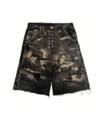 Shorts Con Borchie E Gemme