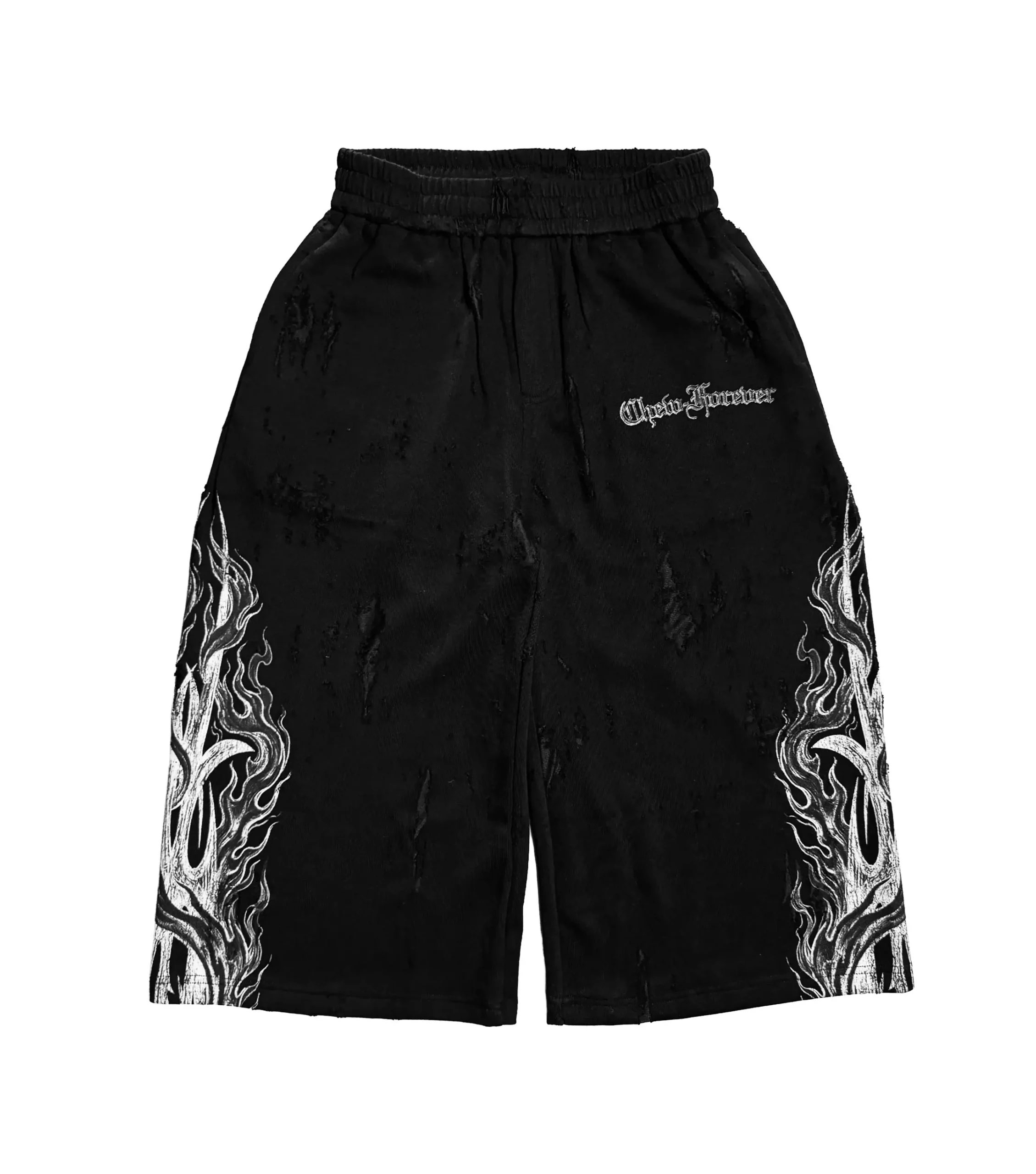 Pantaloncini Felpati Earth Angel Eroded 3/4 Neri Pantaloncini Felpati Earth Angel Eroded 3/4 Neri